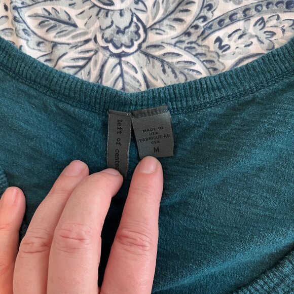 Anthropologie - left of center - Green High Low - Size M - Picture 3 of 7